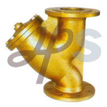 High quality casting brass flanged strainer